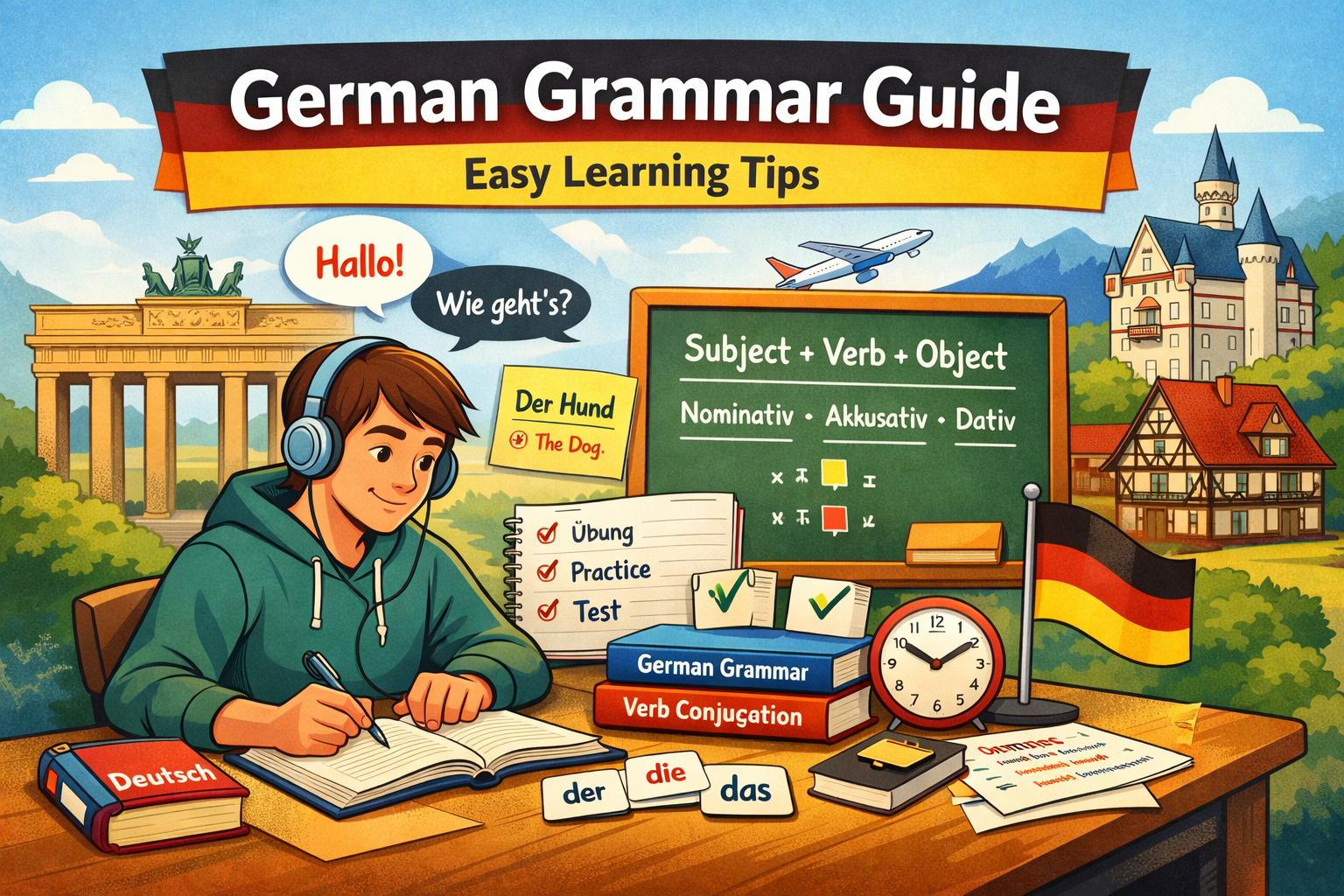 German Verbage Guide How to Deal with German Grammar Without Getting Overwhelmed (And ...