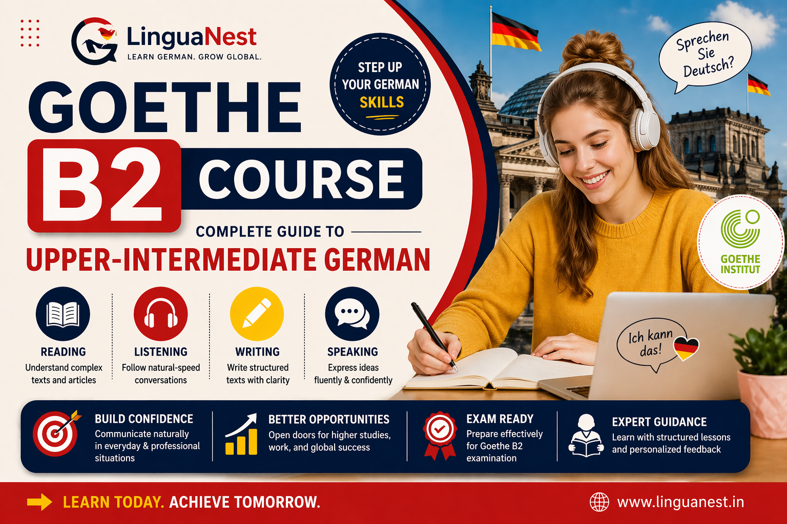 Goethe B2 Course: Complete Guide to Upper-Intermediate German - Lingua Nest