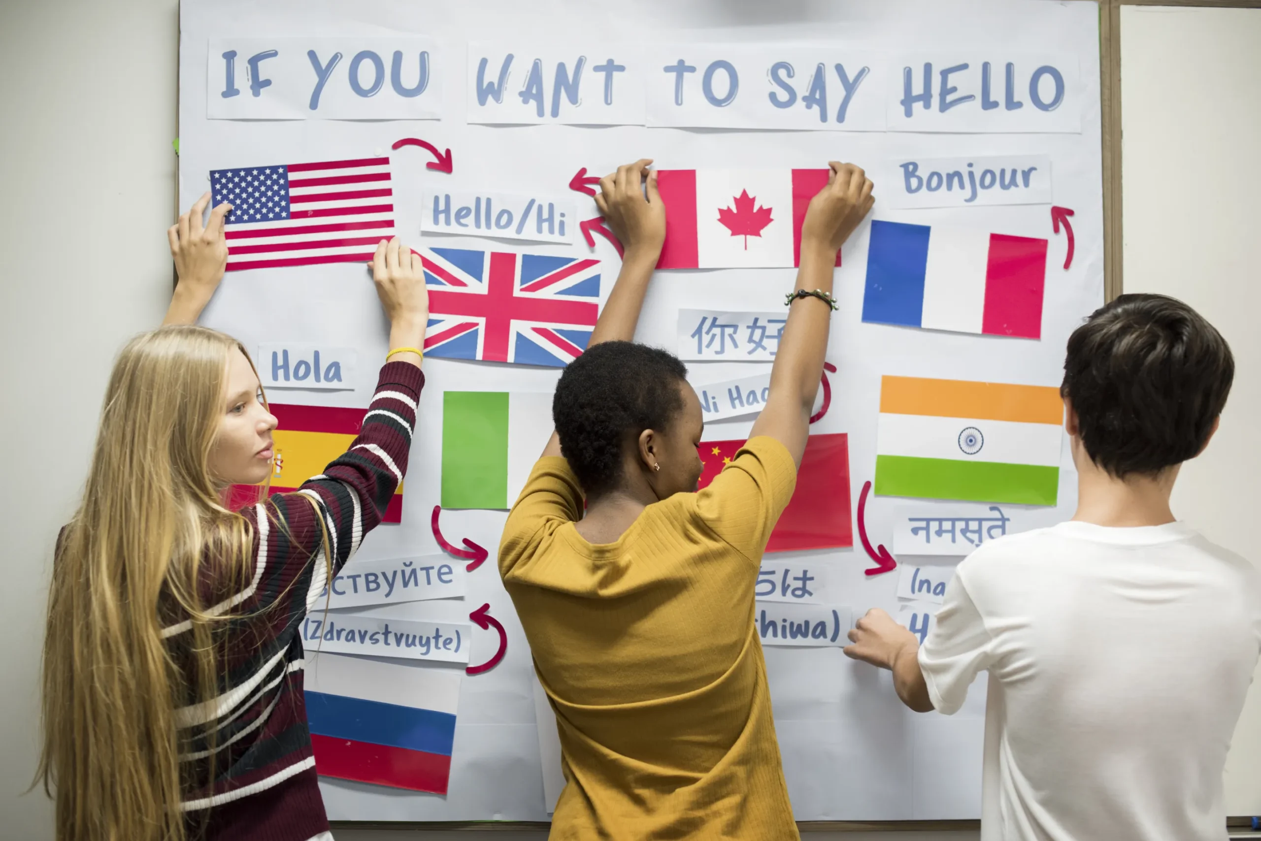 Indian student studying in class