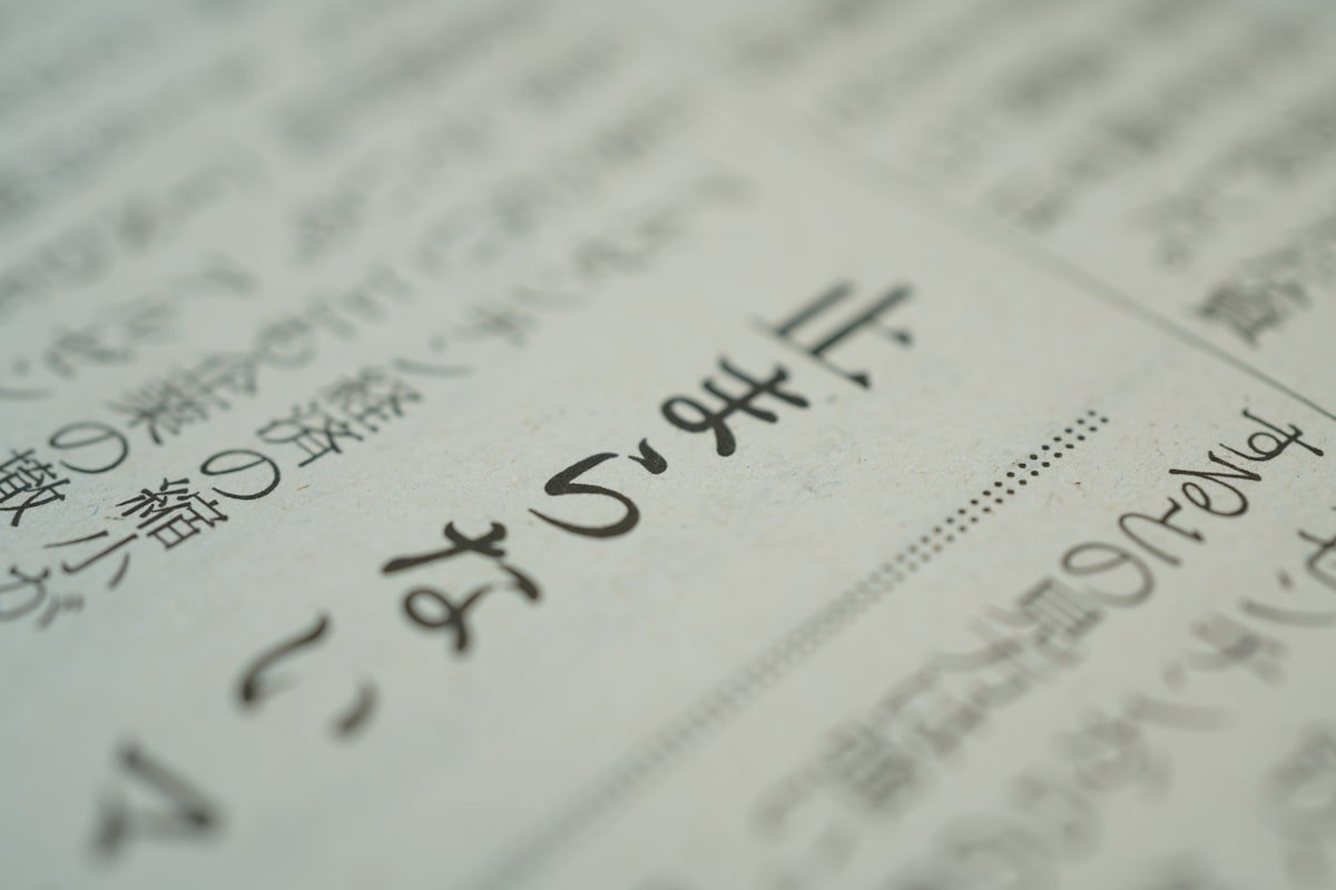 Japanese text showing hiragana and kanji used in N5 sentence patterns