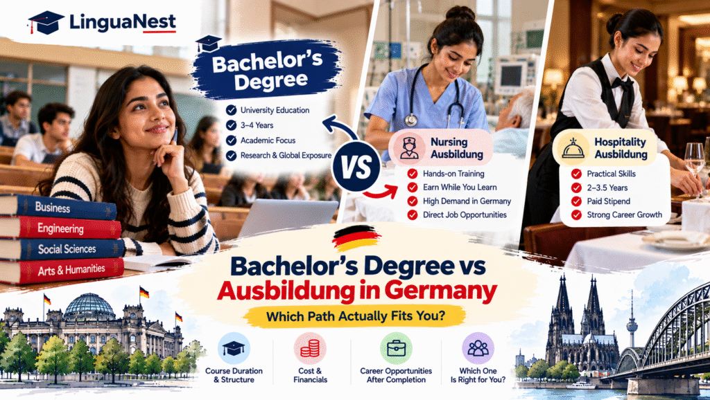 Bachelor's degree vs Ausbildung in Germany comparison guide
