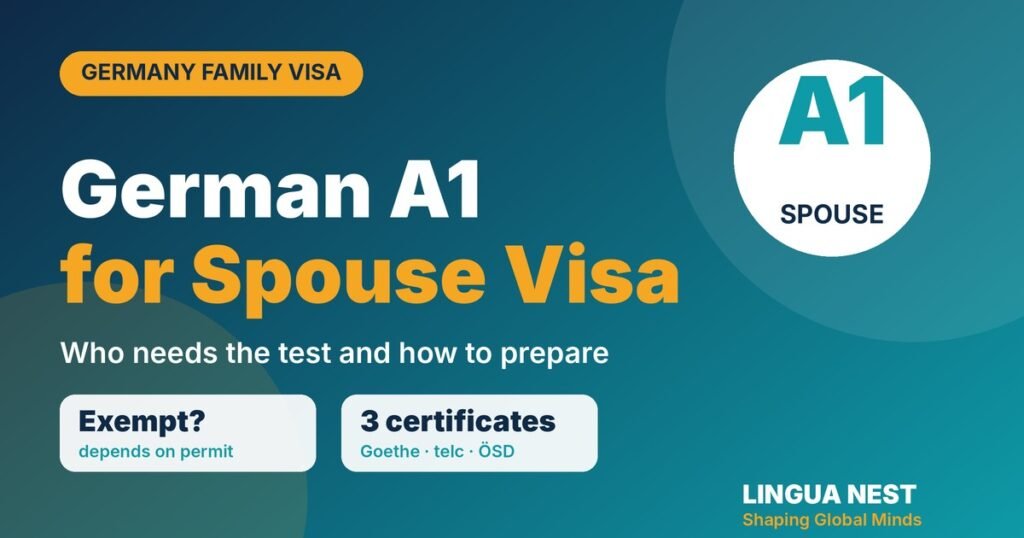 German A1 for spouse and family visa: who needs the test and how to prepare